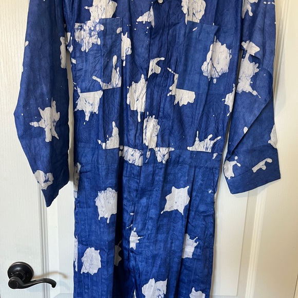 BUSAYO Obi Front-Zip Batik Jumpsuit with Pockets - Picture 11 of 15